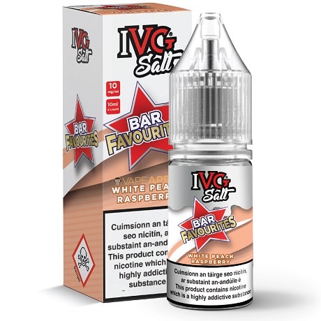 IVG White Peach Raspberry 10ml Salt E Liquid VAPEAPE Ireland